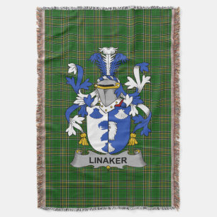 Cobertor Irish Linaker Casaco do Serviço Familiar de Armas 