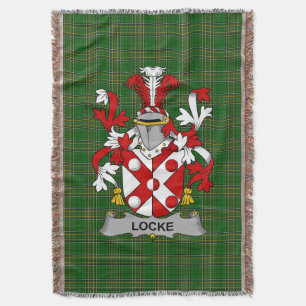 Cobertor Irish Locke Casaco do Serviço Familiar de Armas Ir