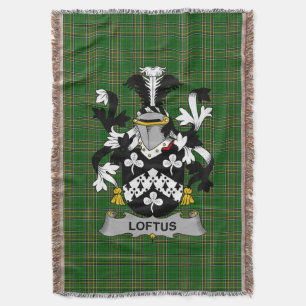 Cobertor Irish Loftus Casaco do Serviço Familiar de Armas I