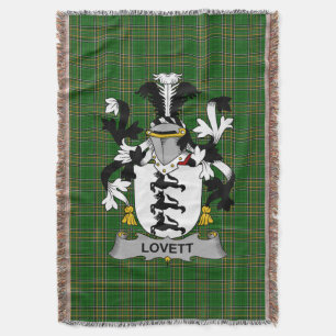 Cobertor Irish Lovett Casaco do Serviço Familiar de Armas I