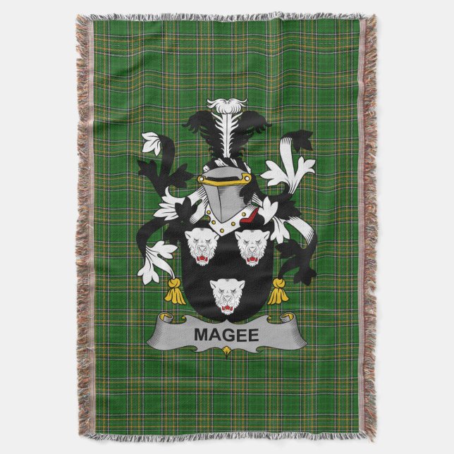 Cobertor Irish Magee ou McGee Casaco da Guarda Familiar de  (Frente Vertical)
