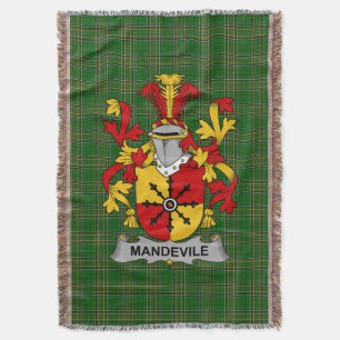 Cobertor Irish Mandevile Casaco do Serviço Familiar de Arma