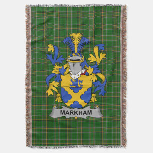 Cobertor Irish Markham Casaco do Serviço Familiar de Armas 