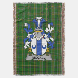Cobertor Irish McCall, Casaco do Serviço Familiar de Armas 