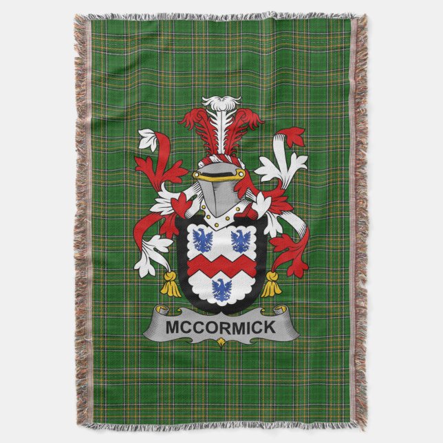 Cobertor Irish McCormick Casaco do Serviço Familiar de Arma (Frente Vertical)