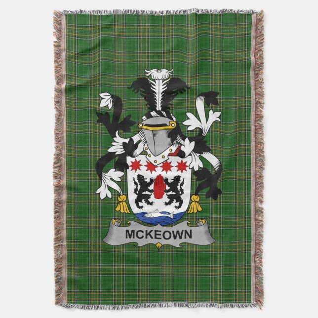 Cobertor Irish McKeown, Casaco do Serviço Familiar de Armas (Frente Vertical)