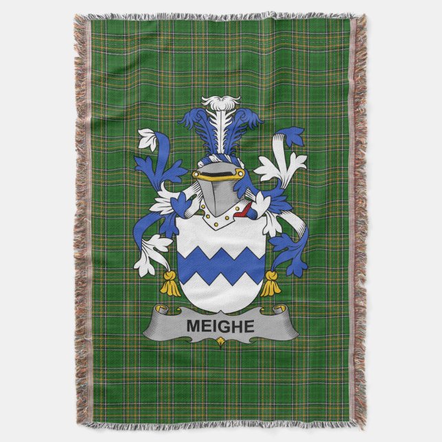 Cobertor Irish Meighe Casaco do Serviço Familiar de Armas I (Frente Vertical)