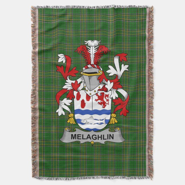 Cobertor Irish Melaghlin ou O_Melaghlin Casaco da Família d (Frente Vertical)