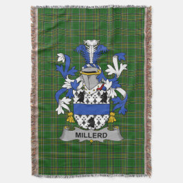 Cobertor Irish MillerCasaco de Arms Family Crest Irlanda