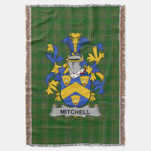 Cobertor Irish Mitchell Casaco do Serviço Familiar de Armas