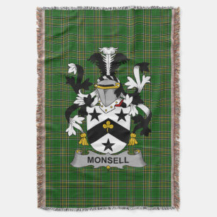 Cobertor Irish Monsell Casaco do Serviço Familiar de Armas 