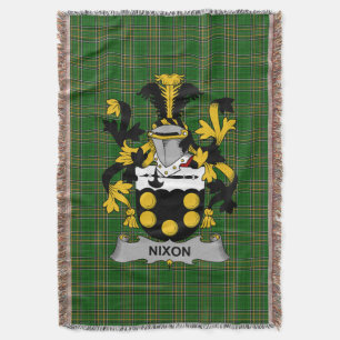 Cobertor Irish Nixon Casaco do Serviço Familiar de Armas Ir