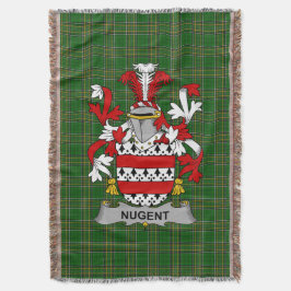 Cobertor Irish Nugent Casaco of Arms Family Crest Irlanda