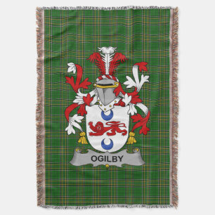 Cobertor Irish Ogilby Casaco do Serviço Familiar de Armas I