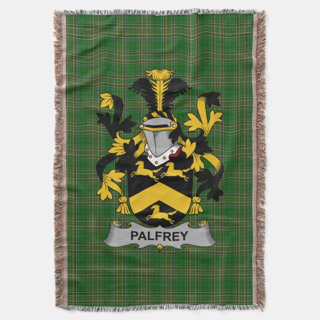 Cobertor Irish Palfrey Casaco do Serviço Familiar de Armas  (Frente Vertical)