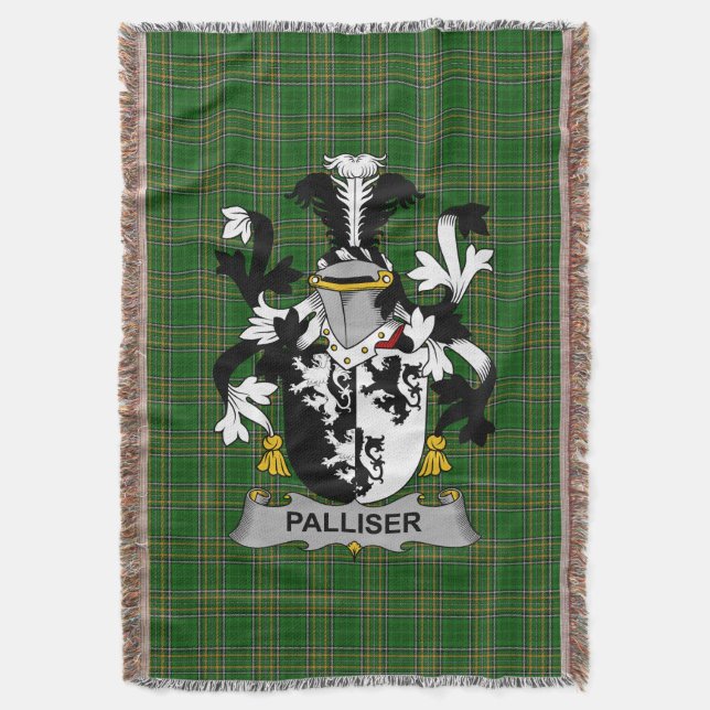 Cobertor Irish Palliser Casaco do Serviço Familiar de Armas (Frente Vertical)