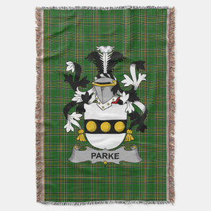 Cobertor Irish Parke Casaco do Serviço Familiar de Armas Ir