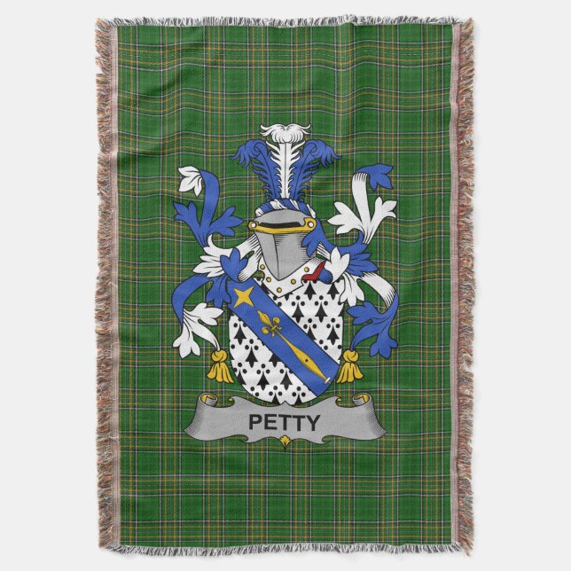 Cobertor Irish Petty Casaco de Armamento Family Crest Irlan (Frente Vertical)