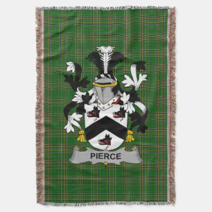 Cobertor Irish Pierce Casaco do Serviço Familiar de Armas I