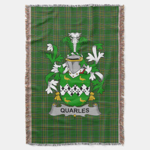 Cobertor Irish Quarles Casaco do Serviço Familiar de Armas 