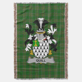 Cobertor Irish Quill Casaco do Armamento Family Crest Irlan