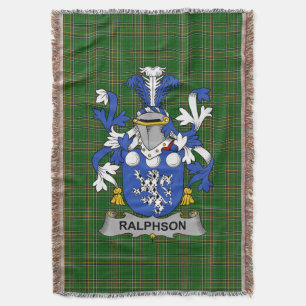 Cobertor Irish Ralfson Casaco do Serviço Familiar de Armas 