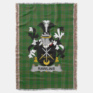 Cobertor Irish Rawlins Casaco do Serviço Familiar de Armas 