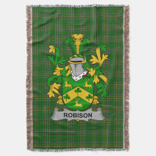 Cobertor Irish Robison ou Robinson Casaco do Centro Familia