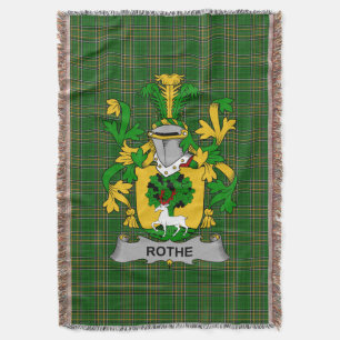 Cobertor Irish Rothe Casaco do Serviço Familiar de Armas Ir