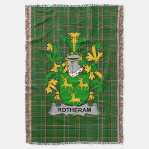 Cobertor Irish Rotheram Casaco do Serviço Familiar de Armas