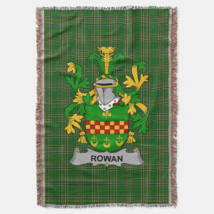 Cobertor Irish Rowan Casaco do Serviço Familiar de Armas Ir
