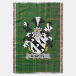 Cobertor Irish Rowley ou O_Rowley Casaco de Armas Familiare