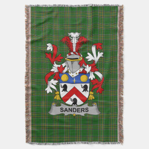 Cobertor Irish Sanders Casaco do Serviço Familiar de Armas 