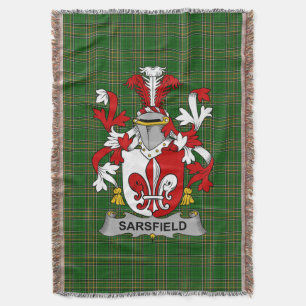 Cobertor Irish Sarsfield Casaco do Serviço Familiar de Arma
