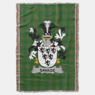 Cobertor Irish Savage Casaco do Serviço Familiar de Armas I
