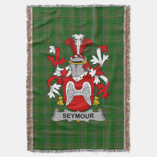Cobertor Irish Seymour Casaco do Serviço Familiar de Armas 
