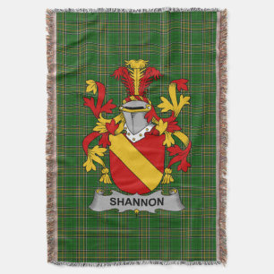 Cobertor Irish Shannon Casaco do Serviço Familiar de Armas 