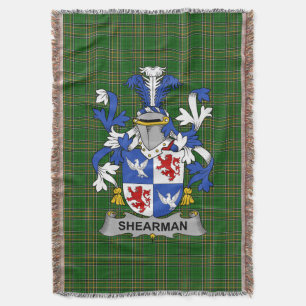 Cobertor Irish Shearman Casaco do Serviço Familiar de Armas