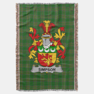 Cobertor Irish Simpson, Casaco do Serviço Familiar de Armas