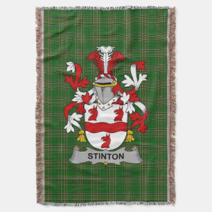 Cobertor Irish Stinton Casaco do Serviço Familiar de Armas 