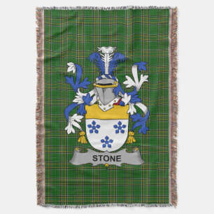 Cobertor Irish Stone Casaco do Serviço Familiar de Armas Ir