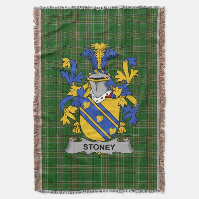 Cobertor Irish Stoney Casaco do Serviço Familiar de Armas I (Frente Vertical)