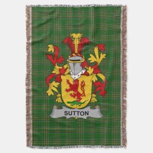 Cobertor Irish Sutton, Casaco do Serviço Familiar de Armas 
