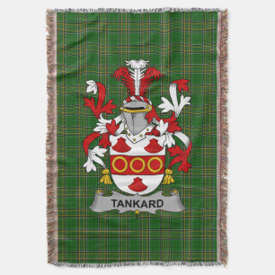 Cobertor Irish Tankard Casaco do Serviço Familiar de Armas 