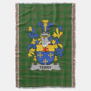 Cobertor Irish Terry Casaco do Serviço Familiar de Armas Ir