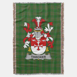 Cobertor Irish Thacker Casaco do Serviço Familiar de Armas 