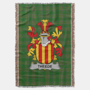 Cobertor Irish Theede Casaco do Serviço Familiar de Armas I