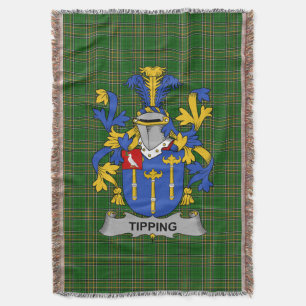 Cobertor Irish Tipping Casaco do Serviço Familiar de Armas 