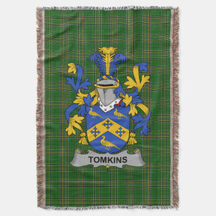 Cobertor Irish Tomkins Casaco do Serviço Familiar de Armas 