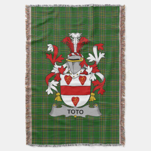 Cobertor Irish Toto Casaco do Armamento Family Crest Irland